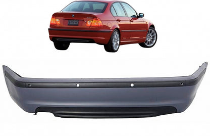 Rear Bumper M-Technik Design for BMW 3 Series E46 Sedan (1998–2004) with PDC