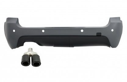 Rear Bumper M-Technik with Carbon Fiber Exhaust Tip for BMW 5 Series E61 Touring (2003-2007)