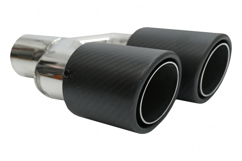 Rear Bumper M-Technik with Carbon Fiber Exhaust Tip for BMW 5 Series E61 Touring (2003-2007)