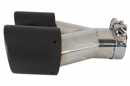Rear Bumper M5 Style with Carbon Dual Twin Exhaust Tips for BMW 5 Series F10 Sedan (2011–2017)