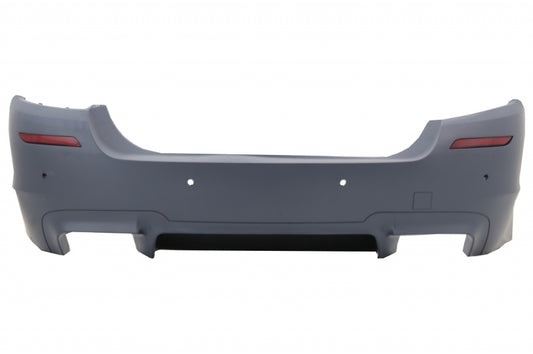 Rear Bumper M5 Style with Carbon Dual Twin Exhaust Tips for BMW 5 Series F10 Sedan (2011–2017)