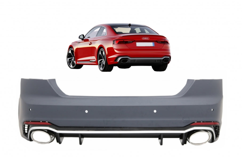 Rear Bumper RS5 Design for Audi A5 F5 Sportback / Coupe / Cabriolet (2017–Up)