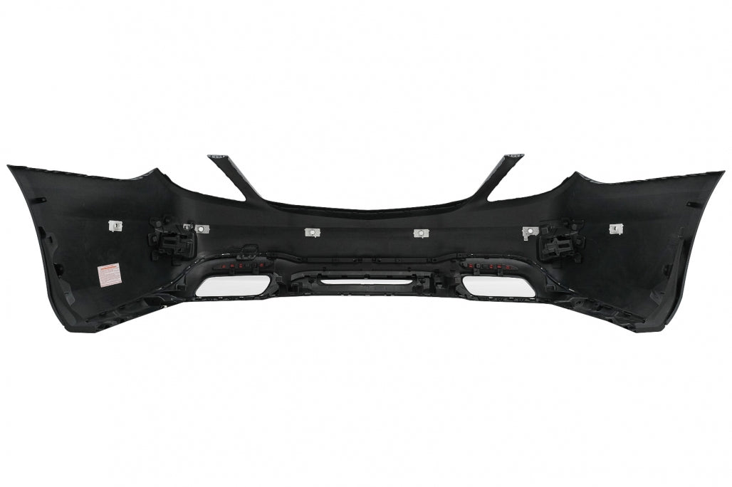 Rear Bumper S63 Design with Diffuser & Black Emerald Exhaust Tips for Mercedes S-Class W222 Facelift Sedan (07.2017–08.2020)