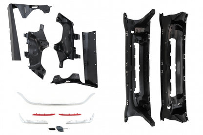 Rear Bumper S63 Design with Diffuser & Chrome Exhaust Tips for Mercedes S-Class W222 Facelift Sedan (07.2017–08.2020)