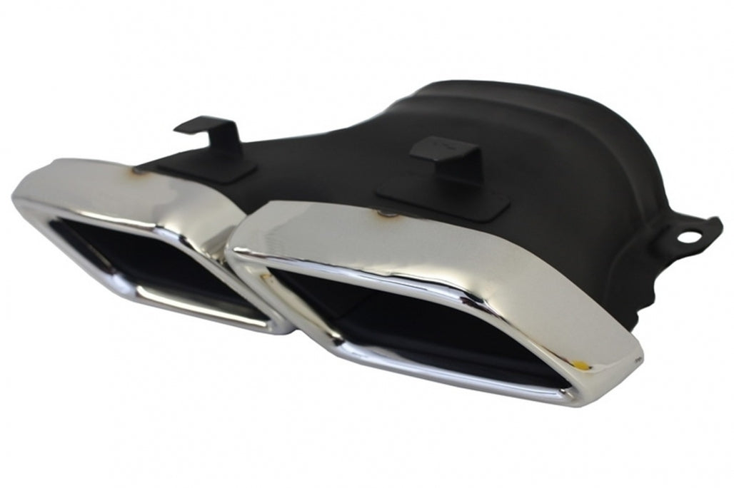 Rear Bumper S63 Design with Diffuser & Chrome Exhaust Tips for Mercedes S-Class W222 Facelift Sedan (07.2017–08.2020)