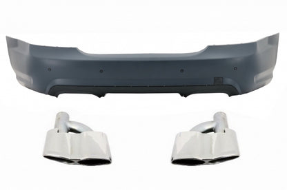 Rear Bumper S65 Design with Exhaust Muffler Tips for Mercedes S-Class W221 (2005–2011)