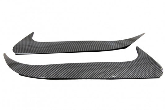 Rear Bumper Side Fins Carbon Look for Mercedes CLA W117 Sport Package (2014–2018)