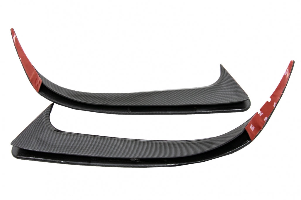 Rear Bumper Side Fins Carbon Look for Mercedes CLA W117 Sport Package (2014–2018)