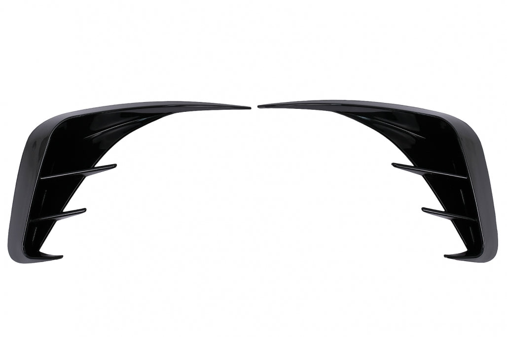 Rear Bumper Side Fins Flaps Piano Black for BMW 3 Series G20 G21 G28 M-Sport (2018–Up)