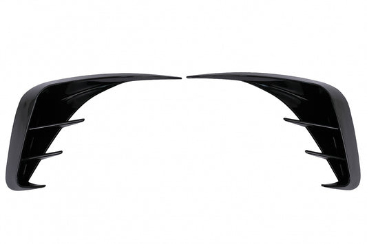 Rear Bumper Side Fins Flaps Piano Black for BMW 3 Series G20 G21 G28 M-Sport (2018–Up)