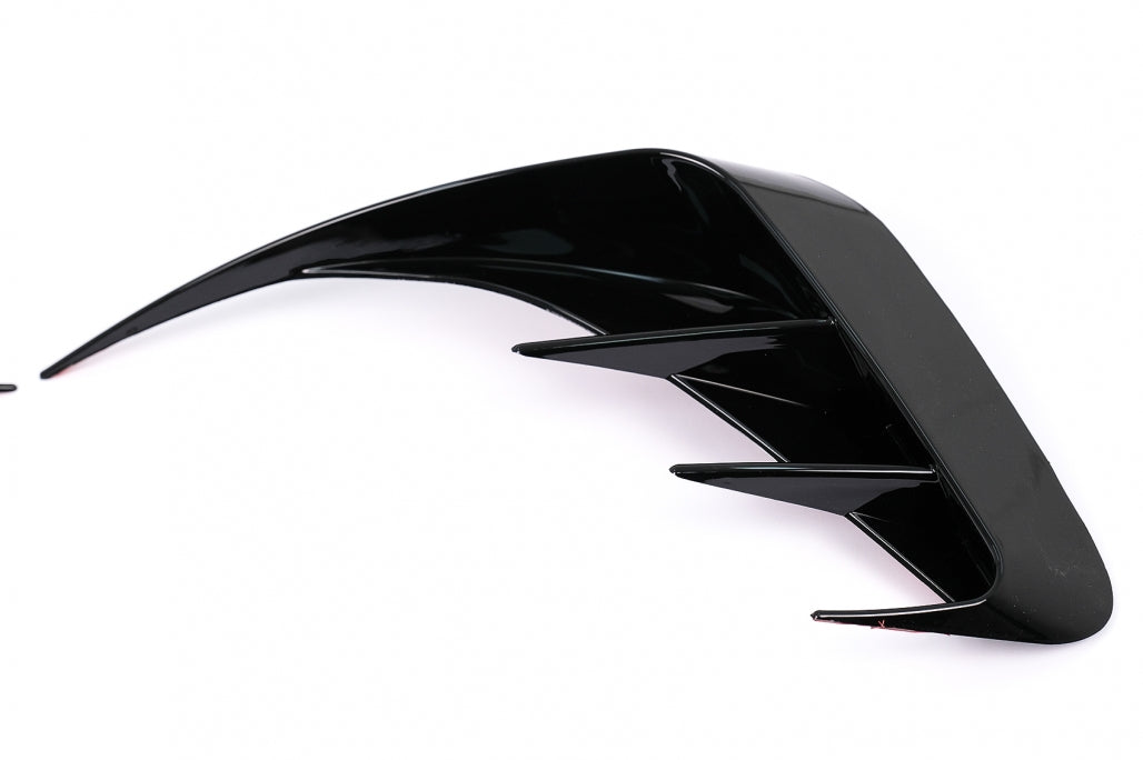 Rear Bumper Side Fins Flaps Piano Black for BMW 3 Series G20 G21 G28 M-Sport (2018–Up)