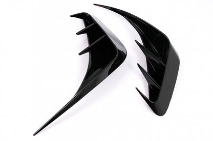 Rear Bumper Side Fins Flaps Piano Black for BMW 3 Series G20 G21 G28 M-Sport (2018–Up)