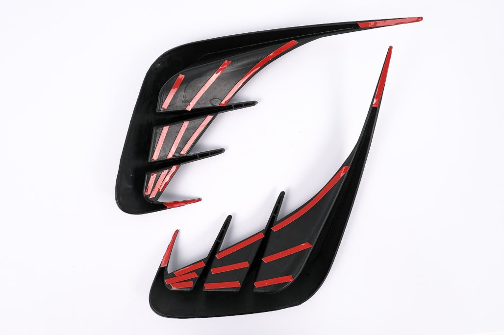 Rear Bumper Side Fins Flaps Piano Black for BMW 3 Series G20 G21 G28 M-Sport (2018–Up)