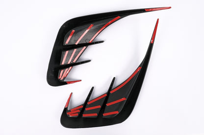 Rear Bumper Side Fins Flaps Piano Black for BMW 3 Series G20 G21 G28 M-Sport (2018–Up)