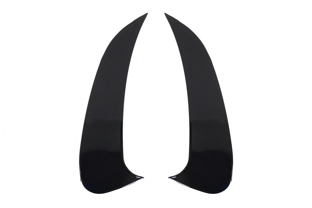 Rear Bumper Side Fins Piano Black for Mercedes C-Class W206 AMG Sport Line (2021–Up)