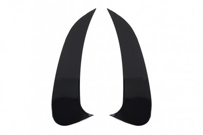 Rear Bumper Side Fins Piano Black for Mercedes C-Class W206 AMG Sport Line (2021–Up)