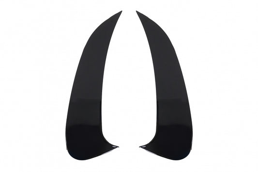Rear Bumper Side Fins Piano Black for Mercedes C-Class W206 AMG Sport Line (2021–Up)