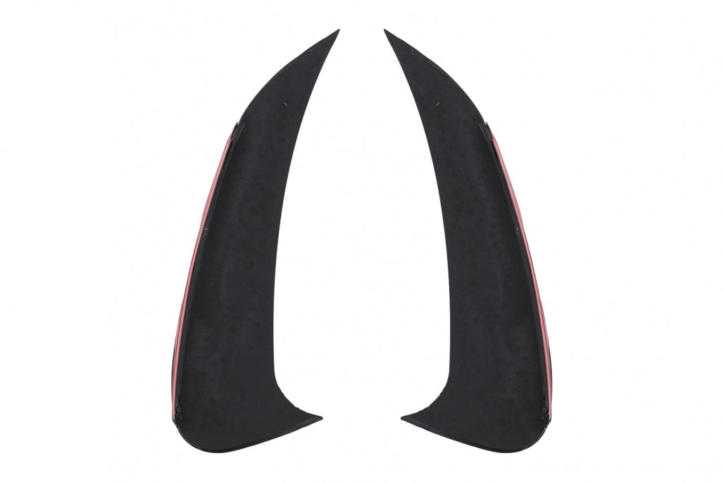 Rear Bumper Side Fins Piano Black for Mercedes C-Class W206 AMG Sport Line (2021–Up)