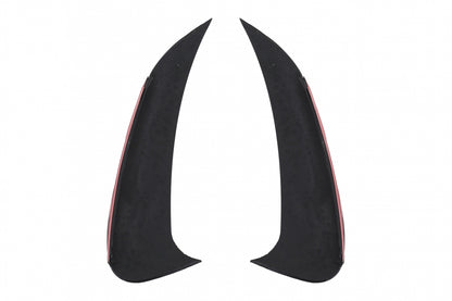 Rear Bumper Side Fins Piano Black for Mercedes C-Class W206 AMG Sport Line (2021–Up)