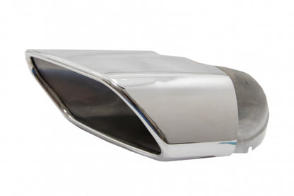 Rear Bumper Valance Diffuser Square Exhaust Tips V8 Design for BMW X6 F16 M-Tech Style (2014-Up)
