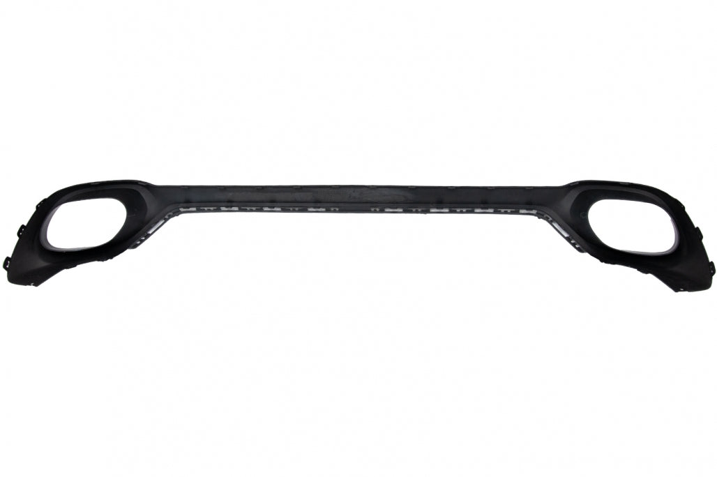 Rear Bumper Valance Diffuser Square Exhaust Tips V8 Design for BMW X6 F16 M-Tech Style (2014-Up)