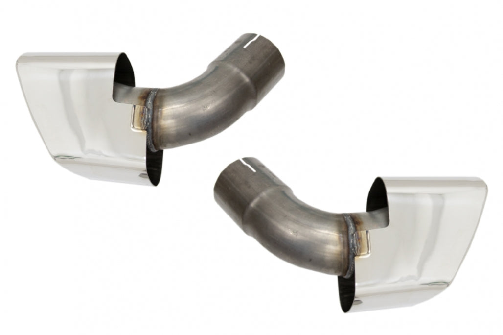 Rear Bumper Valance Diffuser Square Exhaust Tips V8 Design for BMW X6 F16 M-Tech Style (2014-Up)