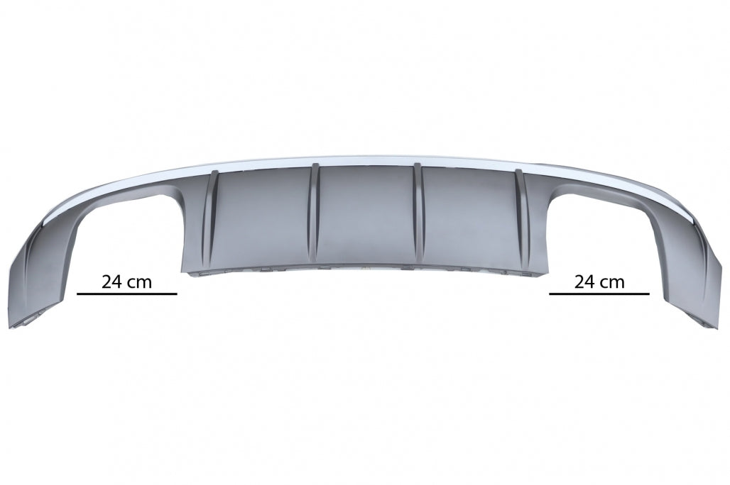 Rear Bumper Valance Diffuser compatible with Audi A3 8V Facelift (2016-2019) S-Line Bumper Sedan Convertible S3 Design