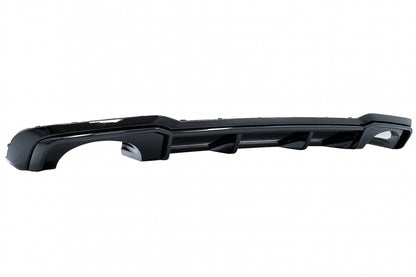 Rear Bumper Valance Diffuser compatible with Audi A3 8V Facelift (2016-2019) Sedan Cabrio RS3 Design S-line Piano Black