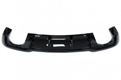Rear Bumper Valance Diffuser compatible with Audi A3 8V Facelift (2016-2019) Sedan Cabrio RS3 Design S-line Piano Black