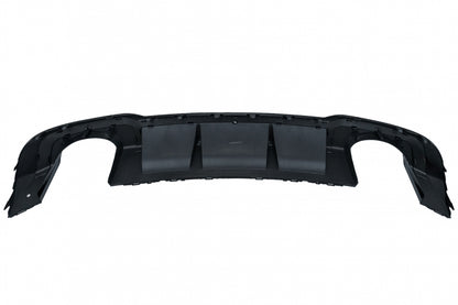 Rear Bumper Valance Diffuser compatible with Audi A3 8V Facelift (2016-2019) Sedan Cabrio RS3 Design S-line Piano Black