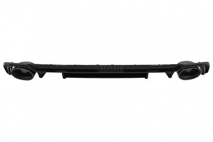 Rear Bumper Valance Diffuser with Exhaust Muffler Tips for Audi A4 B9 8W Sedan / Avant (2016–2018) – S-Line