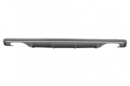 Rear Bumper Valance Diffuser with Exhaust System Piano Black for Audi A3 8V Sedan (2012–2015) S3 Design