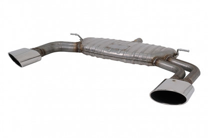 Rear Bumper Valance Diffuser with Exhaust System for Audi A3 8V Facelift Sedan Convertible (2016–2019) S3 Design