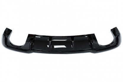 Rear Bumper Valance Diffuser with Spoiler Lip Audi A3 8V Facelift (2017-2019) Sedan Cabrio RS3 S-line Piano Black