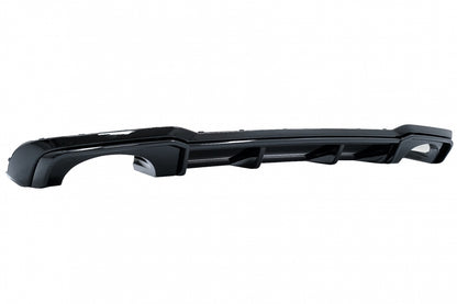 Rear Bumper Valance Diffuser with Spoiler Lip Audi A3 8V Facelift (2017-2019) Sedan Cabrio RS3 S-line Piano Black