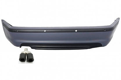 Rear Bumper for BMW 3 Series E46 Sedan (1998–2004) M-Technik Design with Carbon Exhaust Tip