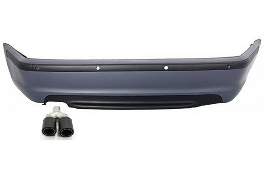 Rear Bumper for BMW 3 Series E46 Sedan (1998–2004) M-Technik Design with Carbon Exhaust Tip