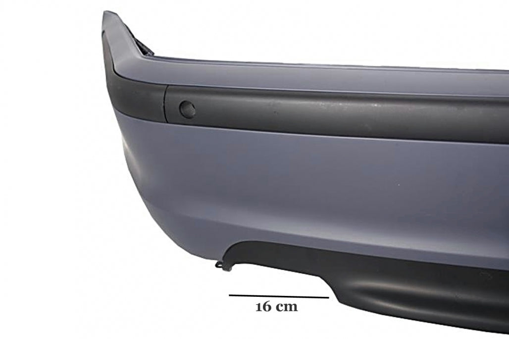 Rear Bumper for BMW 3 Series E46 Sedan (1998–2004) M-Technik Design with Carbon Exhaust Tip