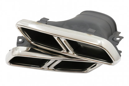 Rear Bumper with Chrome Exhaust Tips E63 Design for Mercedes E-Class W213 Sedan (2016–2019)