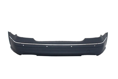 Rear Bumper with Chrome Strips for Mercedes E-Class W211 Sedan (2003–2009)