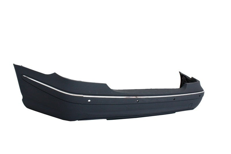 Rear Bumper with Chrome Strips for Mercedes E-Class W211 Sedan (2003–2009)