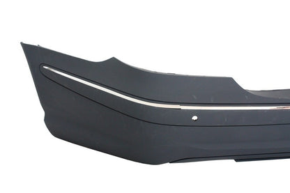 Rear Bumper with Chrome Strips for Mercedes E-Class W211 Sedan (2003–2009)