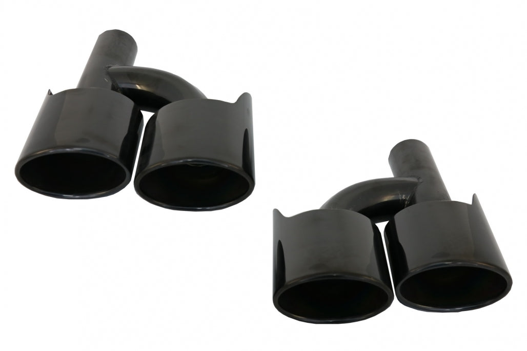 Rear Bumper with Diffuser and Black Exhaust Muffler Tips S65 Design for Mercedes S-Class W221 (2005–2013)