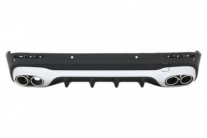 Rear Diffuser 45 S Design with Chrome Exhaust Tips for Mercedes GLB X247 SUV (2020–Up)
