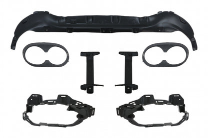 Rear Diffuser 45 S Design with Chrome Exhaust Tips for Mercedes GLB X247 SUV (2020–Up)