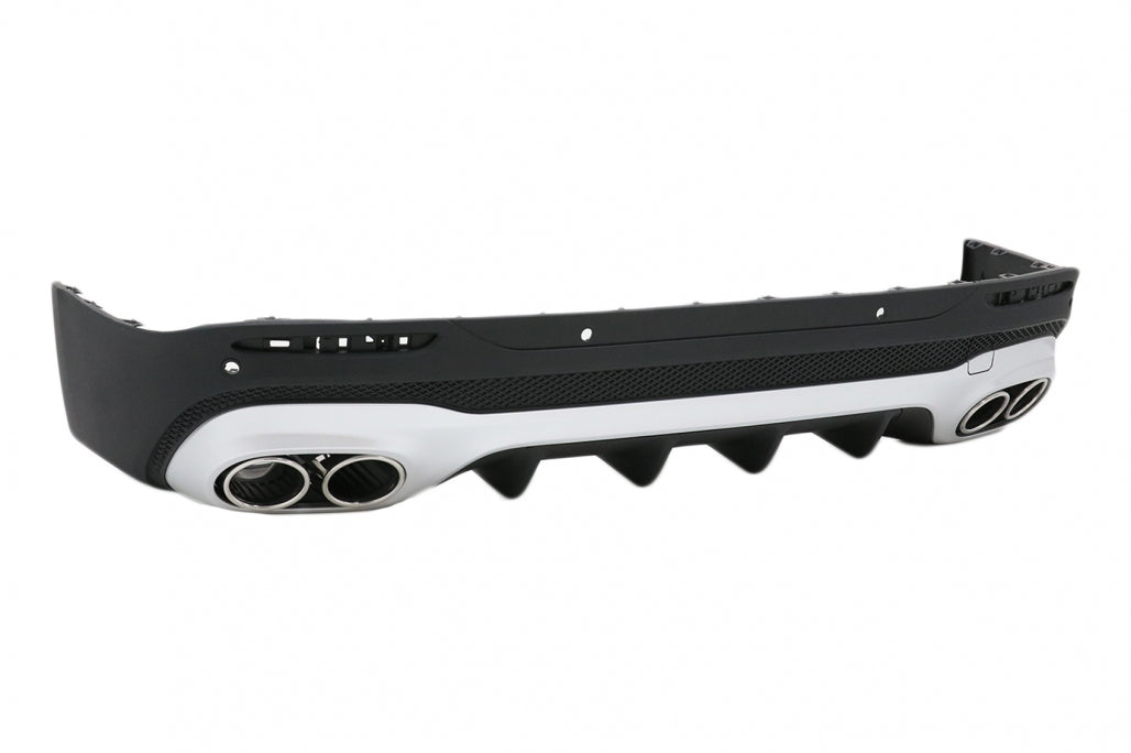 Rear Diffuser 45 S Design with Chrome Exhaust Tips for Mercedes GLB X247 SUV (2020–Up)