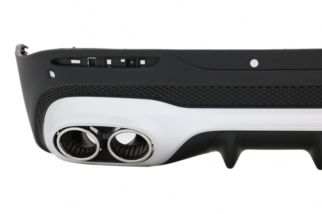 Rear Diffuser 45 S Design with Chrome Exhaust Tips for Mercedes GLB X247 SUV (2020–Up)
