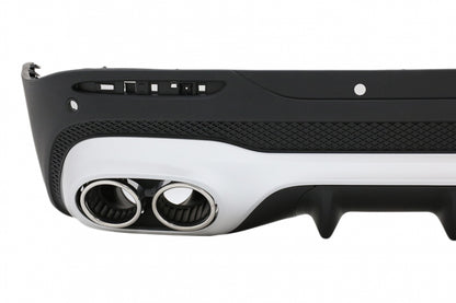 Rear Diffuser 45 S Design with Chrome Exhaust Tips for Mercedes GLB X247 SUV (2020–Up)