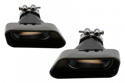 Rear Diffuser 550i Design Double Outlet with Square Exhaust Tips for BMW 5 Series F10 F11 (2011–2017)