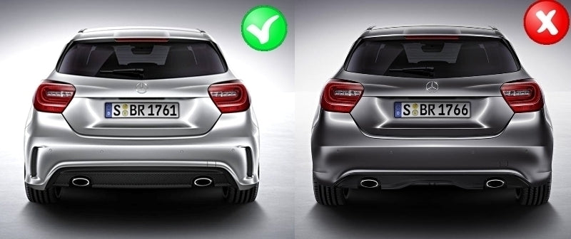 Rear Diffuser A45 Facelift Design for Mercedes A-Class W176 (2013–2018)